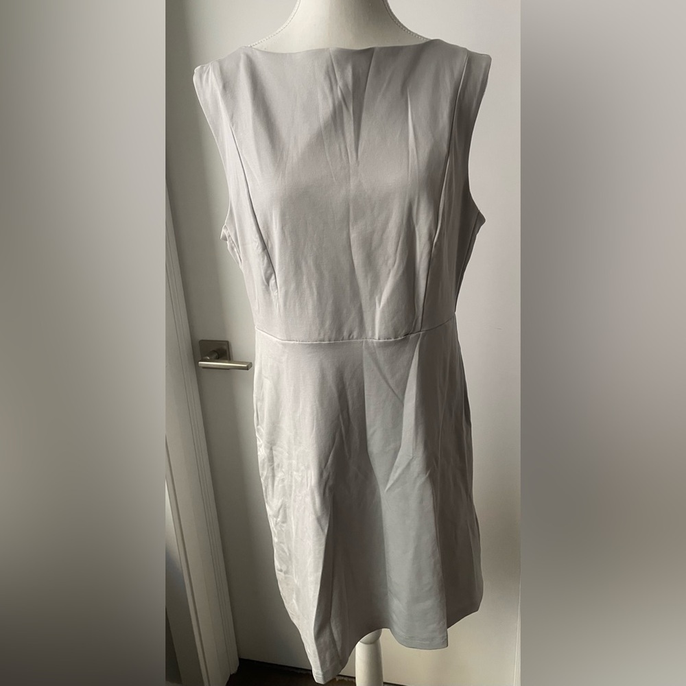 OGL Work-Leisure Boatneck Dress, Light Grey, L, NWT